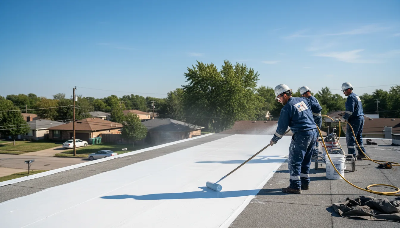 Commercial roof coating in Springport, IN near me